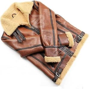 Oversized Genuine Sheepskin <b>Leather</b> Coat for Men <b>Jackets</b> Silk Zipper Striped for Spring <b>Winter</b> Men's <b>Jackets</b> - Product Image 2