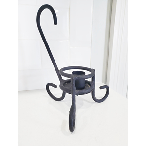 Antique Iron Candle Holder Premium Black Candle Holder Decorative Iron Candle Stand for Church Prayer and Dining Table - Product Image 4
