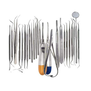 Manual Stainless Steel Dental Instruments Scaler Tools Teeth <b>Cleaning</b> Set 25 Pcs Oral Hygiene Deep Set Kit Reusable Autoclavable - Product Image 6