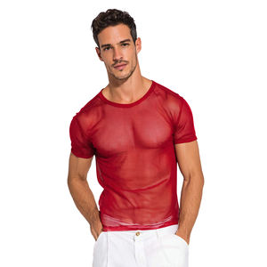 Camisetas de malla transparente para hombre, camisetas de verano para playa y natación, camisetas de malla de red para hombre - Product Image 4