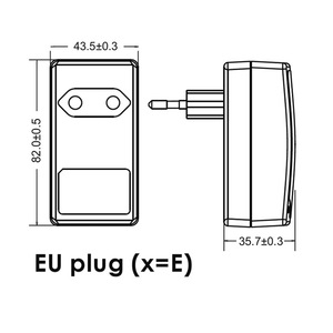 FranMar FRM030-S12-E 30W EU 12.6V 2.38A DC 5.5 มม. อะแดปเตอร์ติดผนังทางการแพทย์ 2xMOPP พร้อมสายเคเบิล 1.5 ม. - Product Image 2