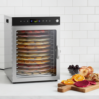 Restaurant Hotel RVS SUS304 Elektrische Verwarming 360° Draaibare Temperatuurregeling Energiebesparende Commerciële Fruitdroger