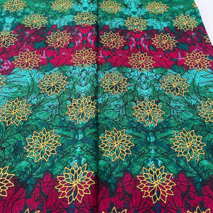 Tissu en coton imprimé africain de haute qualité du Botswana, style sergé Dutch Wax, pour chemises féminines et vêtements de mode pour filles - Product Image 1