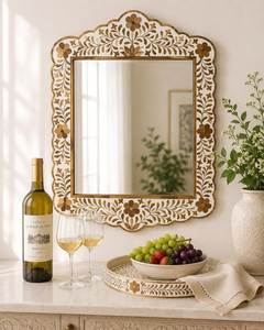 Marco de Fotos con Incrustaciones de Hueso Hecho a Mano Estilo Indio, Ecológico, de Resina, Metal, MDF y Madera, con Logotipo Personalizado, Decoración para Hogar y Hotel, Disponible al por Mayor - Product Image 5