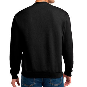 Men's Light <b>Pink</b> Crew Neck <b>Sweatshirt</b> Regular Fit Cotton Knitted Pullover Casual Autumn Wear Solid Color Sweater - Product Image 5