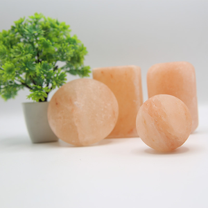 Pierres ovales de sel de l'Himalaya polies, ensemble de roches naturelles artisanales, mélange de sel de bain biologique pour la relaxation spa et le soulagement du stress, savons - Product Image 3