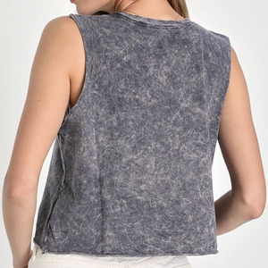Débardeur pour femme en coton extensible, respirant, à séchage rapide, tricoté, uni, flexible, élégant, décontracté, streetwear, mode moderne, léger - Product Image 4