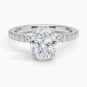 SOJ <b>Ring</b> 06 Oval Cut 925 Silver Adorned Amelie Diamond & Rhodium Plated Wedding 2ct D Color VVS1 Moissanite GRA Certified - Product Image 1