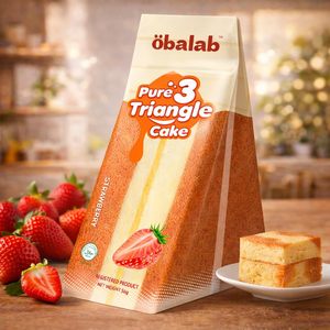 โอบาลาบ เพียว 3 ไทรแองเกิลชีสเค้ก 100 กรัม ขนมหวานเนื้อนุ่ม รสชาติออริจินัล คุณภาพสูง เหมาะสำหรับขายออนไลน์! - Product Image 1