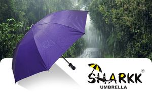 Parapluie de voyage compact PUMA7 Violet 2 plis pour hommes et femmes, parapluie de pluie léger avec structure en acier allié - Product Image 6