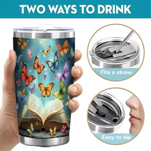 Stainless Steel Tumbler 20oz Double Wall Sublimation Blank Travel <b>Cup</b> For Personalization And Custom Design - Product Image 5