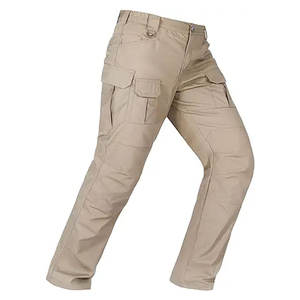 Pantalon cargo extensible à coupe décontractée pour homme, confortable, durable, multi-poches, pour le travail et les activités de plein air, avec tissu extensible flexible - Product Image 1