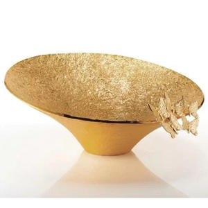 Tazón de Frutos Secos de Aluminio Pulido de Primera Calidad, Resistente al Calor, Hecho a Mano en India, para Regalos Corporativos de Alta Gama - Product Image 1