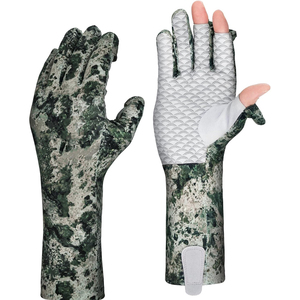 Professional Fishing Gloves for Men and Women Anti Slip Palm Fingerless Design UV Protection Quick Dry Breathable Fabric - Product Image 4