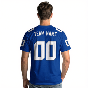 เสื้อเจอร์ซีย์อเมริกันฟุตบอลคอวีสำหรับผู้ชาย พิมพ์ชื่อทีมและหมายเลข ระบายเหงื่อได้ดี แขนสั้น ทรงปกติ สำหรับผู้ใหญ่ - Product Image 3