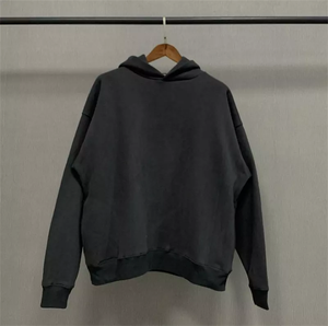 Sudaderas con capucha de cuello redondo, estilo streetwear, con logo personalizado, sudaderas gruesas de cuello redondo para hombre. - Product Image 4