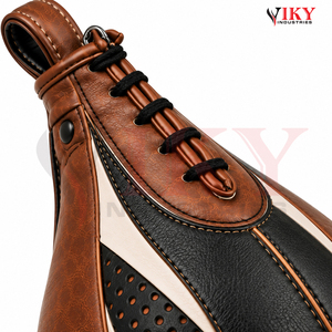  Vintage Brown and Black Color Genuine Leather Wholesale  Rate Premium Quality High <b>Rebound</b> New Trendy Boxing Training Balls - Product Image 6