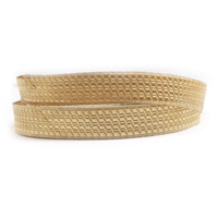 Dentelle de luxe artisanale de haute qualité en polyester/coton, style français, avec fils de bullion, garniture uniforme, galons tressés légers