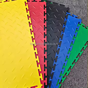 กระเบื้องปูพื้นโรงรถแบบประกบ PVC พลาสติกไวนิลสำหรับพื้นโรงงาน - Product Image 3