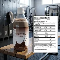 Boisson protéinée liquide orale sans lactose, sans gluten, 500 ml, certifiée ISO, saveur chocolat, bouteille, adultes, pour développer les muscles, perte de poids