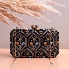 Most Selling Stylish Women Clutch Purse for Party Evening Wedding Designer Handmade <b>Handbag</b> Available At Best Market Price - Product Image 3