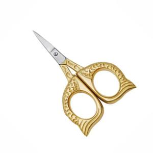 กรรไกรตัดด้ายปักลายอุตสาหกรรม เกลียวขวา สีทองครึ่งหนึ่ง สำหรับงานฝีมือ ขอบเรียบ - Product Image 1