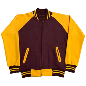 เสื้อแจ็คเก็ตวาร์ซิตี้สไตล์เรโทรสำหรับผู้ชาย ปักลายตัวอักษรแบบวิทยาลัย ทรงหลวมสไตล์สตรีทแฟชั่น วินเทจ เหมาะสำหรับฤดูใบไม้ผลิ ฤดูใบไม้ร่วง ฤดูหนาว ทำจากผ้าขนสัตว์ - Product Image 1