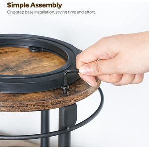 Organizador de Especias Giratorio de 2 Niveles, Estilo Rústico Marrón - Product Image 4