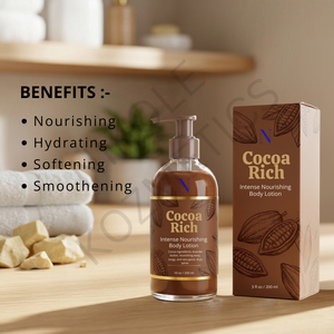 Loción Corporal Nutritiva Intensa Cocoa Rich, Manteca de Cacao, Vitamina E, Fragancia a Vainilla, Absorción Rápida, No Grasosa, 100 ml, para Piel Seca - Product Image 3