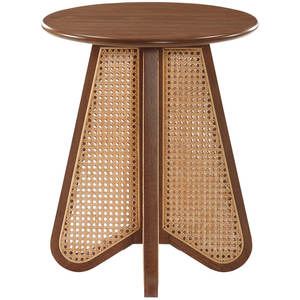 Table d'appoint rustique en bois massif pour meubles de salon - Product Image 6