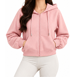 Sudadera Corta Moderna para Mujer, Tela Premium, Logotipo Personalizado, Fabricante OEM ODM, Mayorista de Ropa de Moda, Exportador de Prendas Cortas para Mujer - Product Image 1