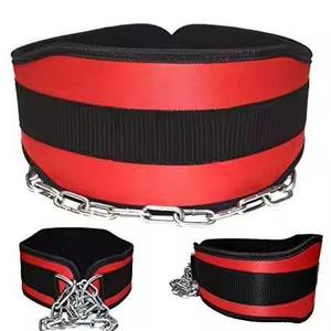 Cinturón de compresión de nailon personalizado con cadena de acero para ejercicios de flexiones, levantamiento de pesas y accesorios de gimnasio. - Product Image 1