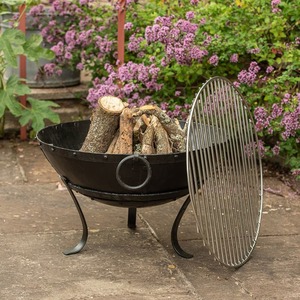 Cheminée de jardin moderne en métal pour terrasse et rassemblements en plein air - Product Image 6