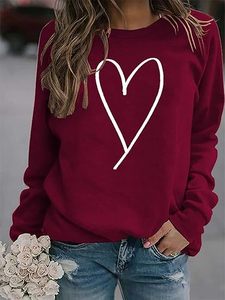 Dear-Lover Women's Crew Neck Sweatshirt Wholesale Trending Clothing <b>Sequin</b> Valentines Bow Patch Tie Dye Baggy Solid Front - Product Image 2