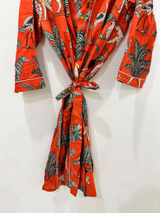 Kimono de Algodón 100%, Hermosos Kimonos, Kimono para Damas de Honor, Bata de Baño para Mujer, Kimono con Estampado Artesanal, Kimono de Regalo - Product Image 3