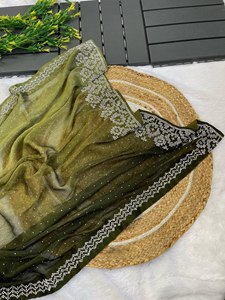 Sari en soie Sitara pure et douce Reglance, avec bordure fantaisie et pallu lourd, travail artisanal Jharkhan, dernier design pour femme, toutes saisons - Product Image 5