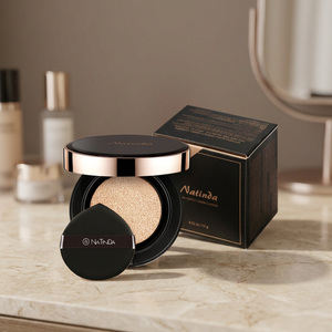 NATINDA Aura Perfect Cover Cushion Foundation SPF50+ 15g x2 Maquillage minéral avec fini naturel Hydratant Correcteur - Product Image 2