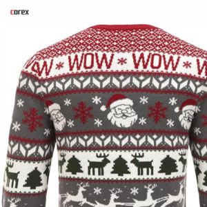 Suéter Navideño Corex Unisex Transpirable 100% Algodón, Tejido con Estampado Digital, 300g, Manga Larga, Cuello Redondo, Diseño de Papá Noel Bebído - Product Image 4
