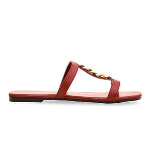 Pantoufles décontractées style basketball bordeaux CL1762 - Product Image 3