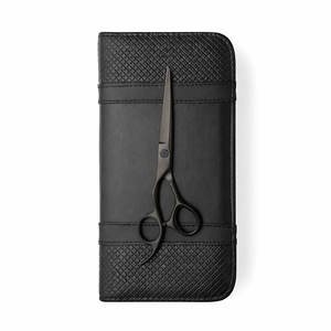 Tijeras de Corte de Precisión Aichei Mountain Offset, Color Negro Mate, para Zurdos, con Empuñadura Ergonómica para Uso Profesional - Product Image 1