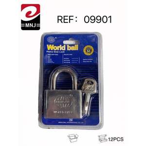 Serrure de porte de sécurité de style industriel 50 mm CANDADO, surface finie, fonction antivol, ouverture manuelle pour application extérieure - Product Image 1