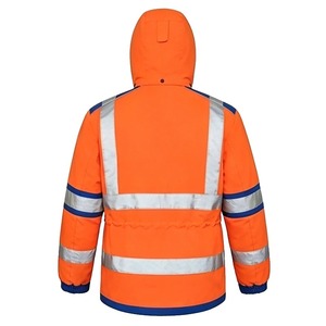 Custom Men High Visibility Safety <b>Jacket</b> Working Safety <b>Jacket</b> Vis Work Wear Custom Winter Heavy <b>Worker</b> Reflective Safety - Product Image 4
