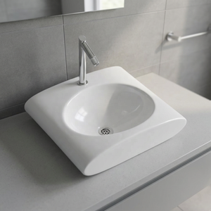 Modern Deep Countertop Wash Basin Premium Ceramic Stone Look Bathroom Vanity Sink OEM Custom Design - Product Image 2