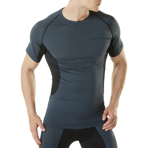 Factory Supply High Collar Quick Dry Short Sleeve t <b>Shirts</b> <b>Mens</b> Clothing Streetwear <b>Men</b> Clothes <b>Compression</b> <b>Men</b> t <b>Shirt</b> - Product Image 1