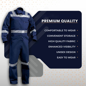 Combinaison de protection légère haute visibilité pour soudeurs, mécaniciens et uniformes de travail en garage - Product Image 2