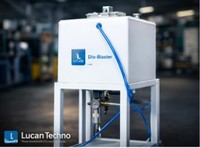 Nouvelle machine automatique LUCAN TECHNO PLC Dio-Blaster (modèle sur pied) à commande par pédale, pour acier doux/peinture en poudre, personnalisable 12