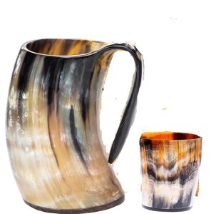 Superior Quality Buffalo Horn Beer <b>Mug</b> Drinkware Authentic Medieval Style Natural Buffalo Horn <b>Mug</b> Customized Horn <b>Mug</b> - Product Image 3