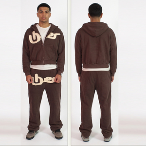 Fabricants de vêtements sur mesure, survêtement unisexe personnalisé, survêtements en molleton de coton, ensemble de sweat-shirts surdimensionnés de haute qualité - Product Image 2