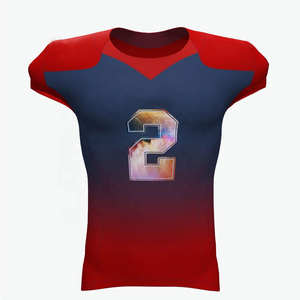 Nouveauté RIZNA ENTERPRISES Maillot de football américain 100% polyester Tissu imprimé par sublimation Grande taille Manches courtes OEM - Product Image 1