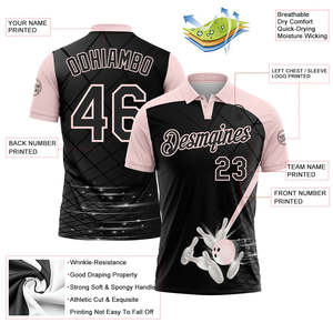 High Quality Custom <b>Athletic</b> Polo Shirt Personalized Design Moisture Wicking Polyester OEM ODM Manufacturer Supplier - Product Image 3
